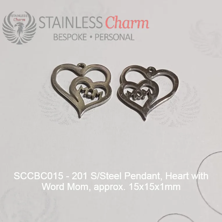 STAINLESS STEEL CHARM BRACELET