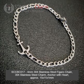 STAINLESS STEEL CHARM BRACELET