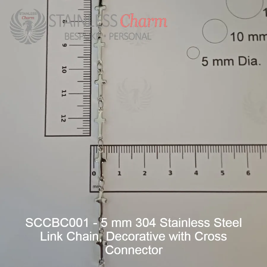 STAINLESS STEEL CHARM BRACELET