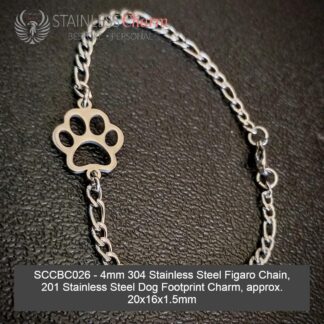 STAINLESS STEEL CHARM BRACELET
