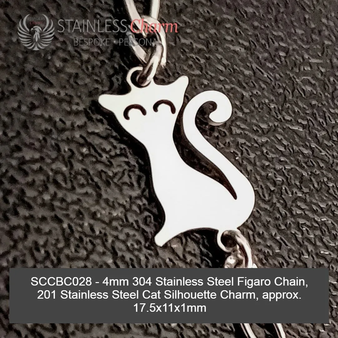 STAINLESS STEEL CHARM BRACELET