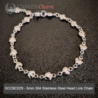 STAINLESS STEEL CHARM BRACELET