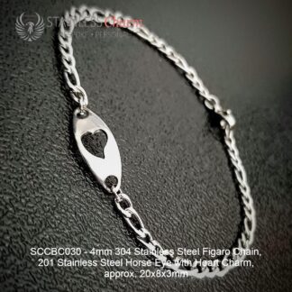 STAINLESS STEEL CHARM BRACELET