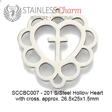 Sideways Cross Charm Bracelet - SCCBC007 - Image 4