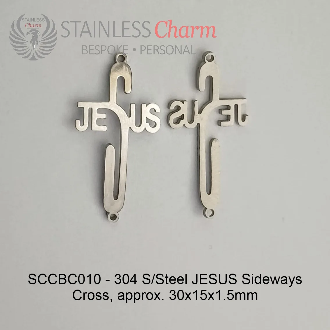 STAINLESS STEEL CHARM BRACELET