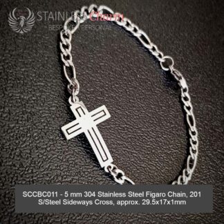 STAINLESS STEEL CHARM BRACELET