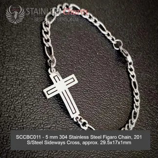 STAINLESS STEEL CHARM BRACELET