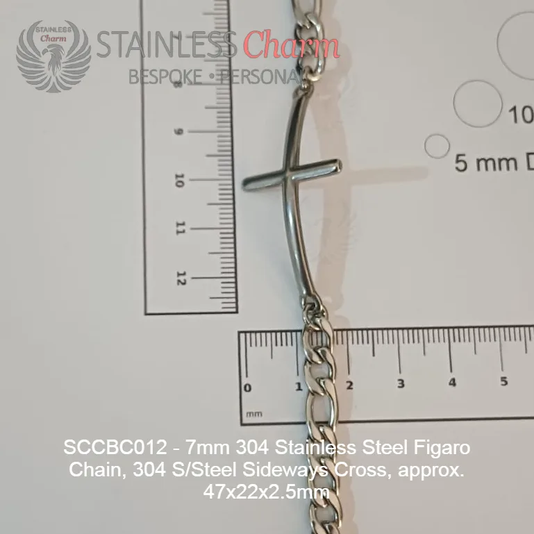 STAINLESS STEEL CHARM BRACELET