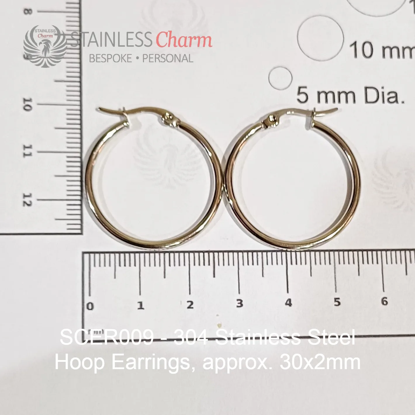 Hoop Earrings - SCER009 - Image 4