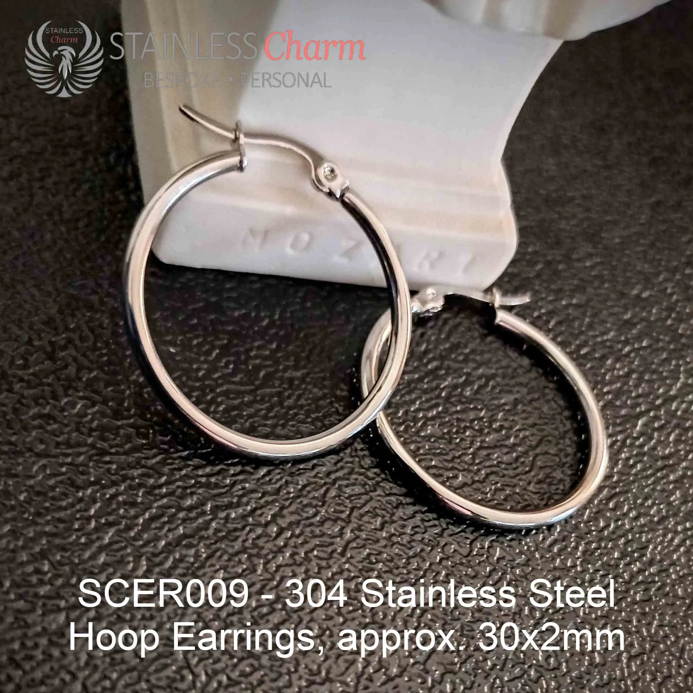 Hoop Earrings - SCER009 - Image 2