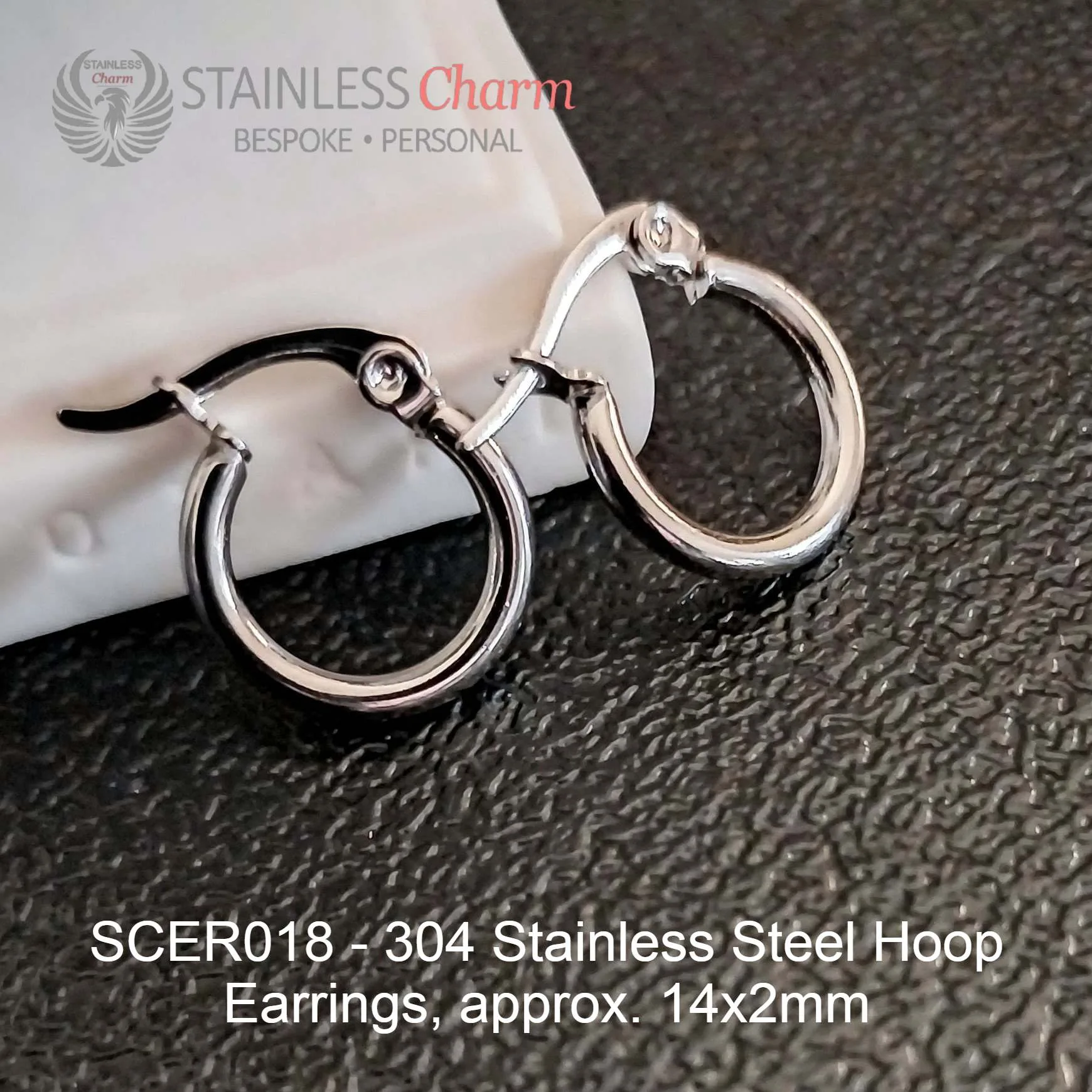 Hoop Earrings - SCER018 - Image 2