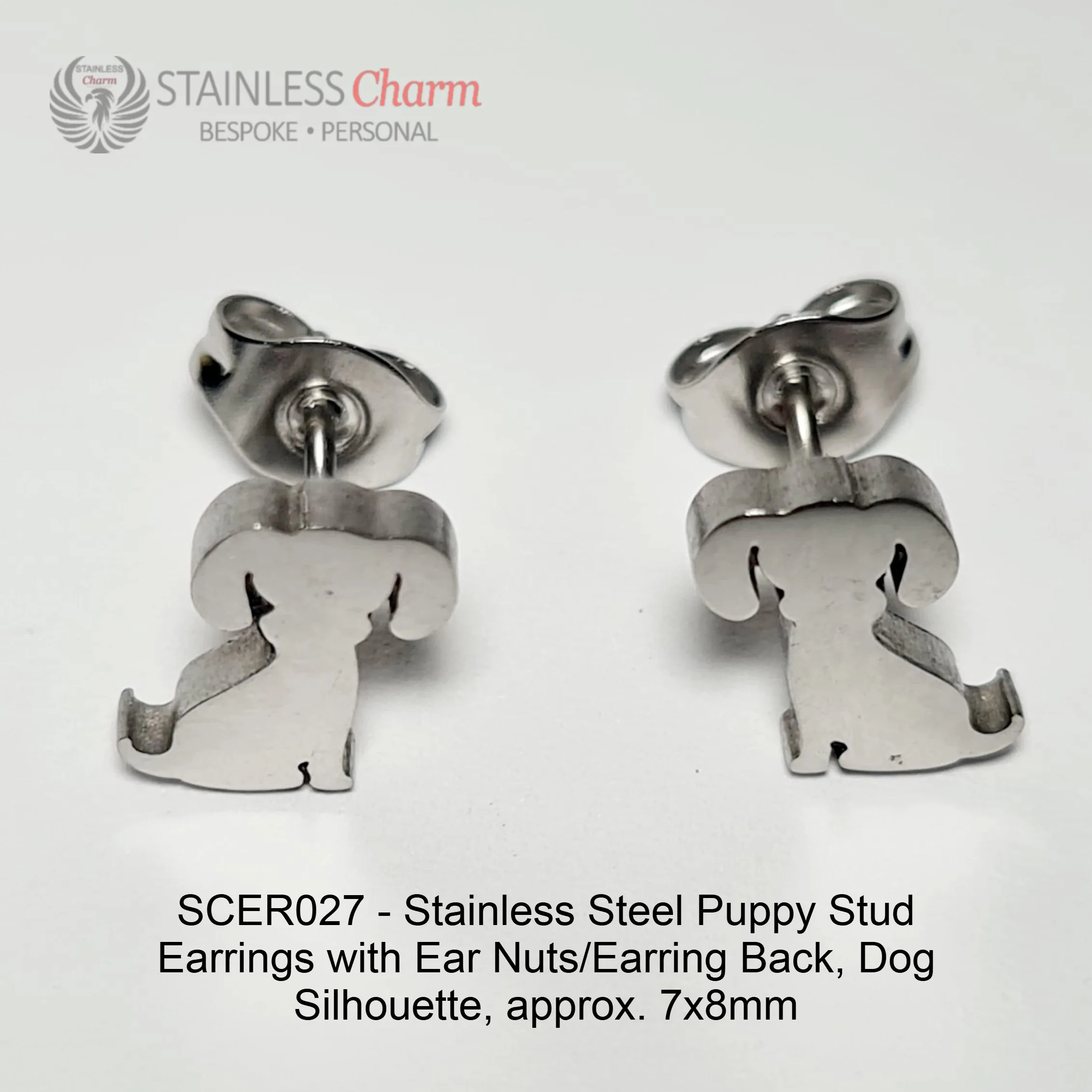 Puppy Stud Earrings - SCER027 - Image 2