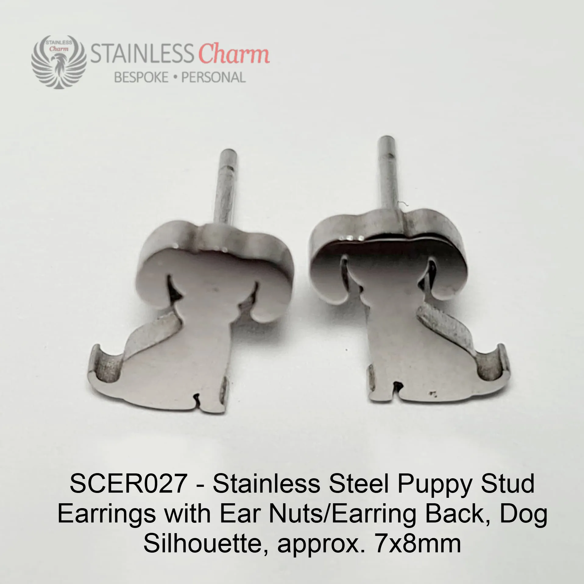 Puppy Stud Earrings - SCER027 - Image 3