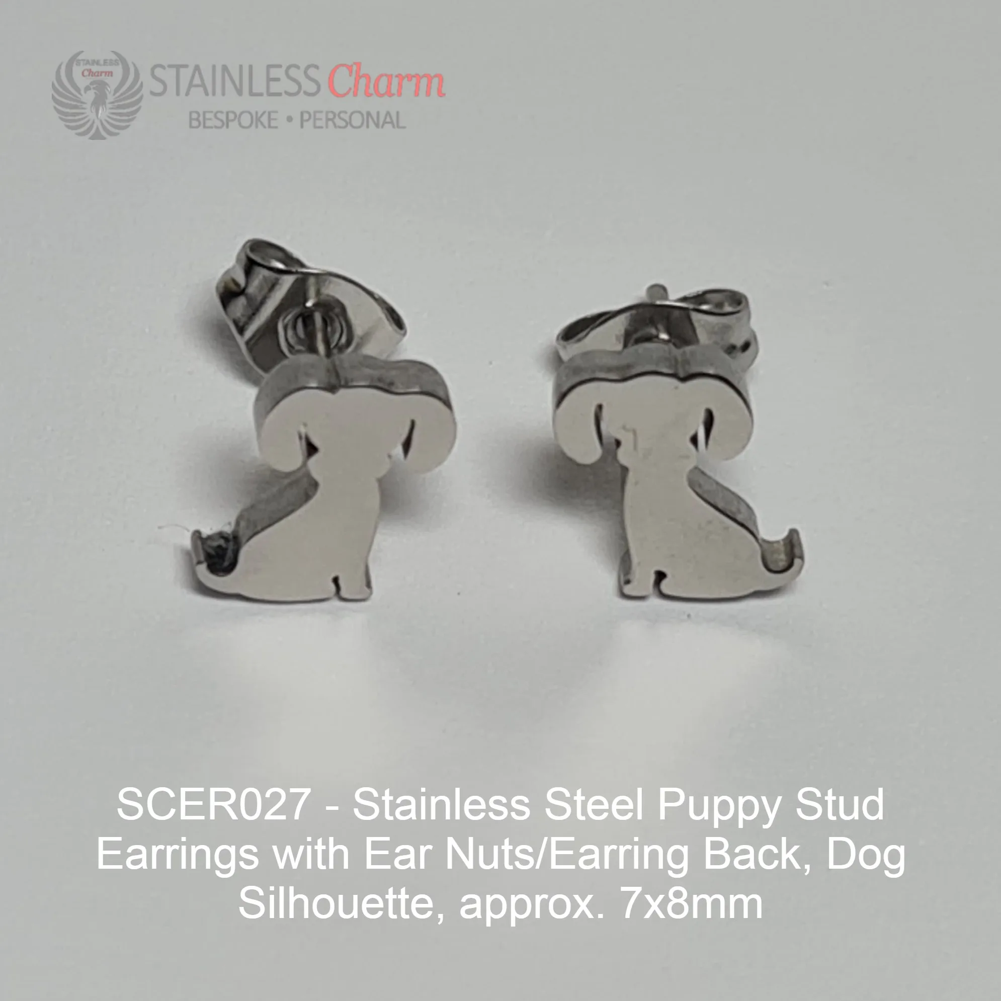 Puppy Stud Earrings - SCER027 - Image 4