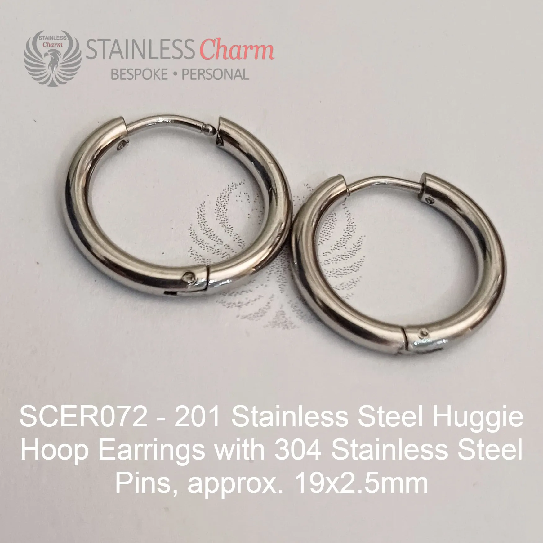 Huggie Hoop Earrings - SCER072 - Image 4