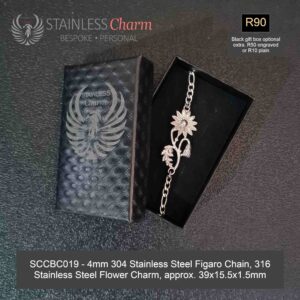 STAINLESS STEEL CHARM BRACELET