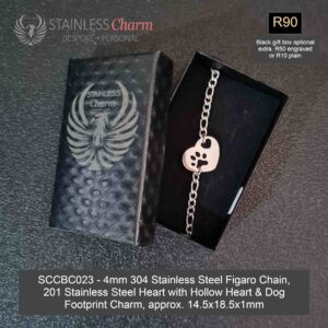 STAINLESS STEEL CHARM BRACELET