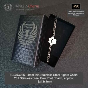 STAINLESS STEEL CHARM BRACELET