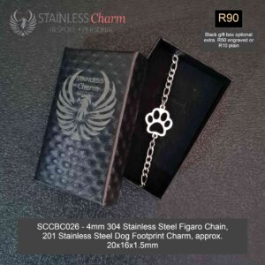 STAINLESS STEEL CHARM BRACELET