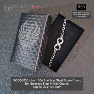 STAINLESS STEEL CHARM BRACELET