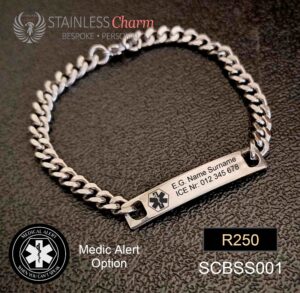 Stainless Steel Medical Alert Bracelet