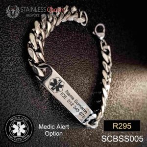 Stainless Steel Medical Alert Bracelet