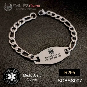 Stainless Steel Medical Alert Bracelet
