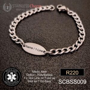 Stainless Steel Medical Alert Bracelet