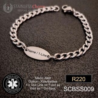 Stainless Steel Medical Alert Bracelet
