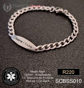 Stainless Steel Medical Alert Bracelet