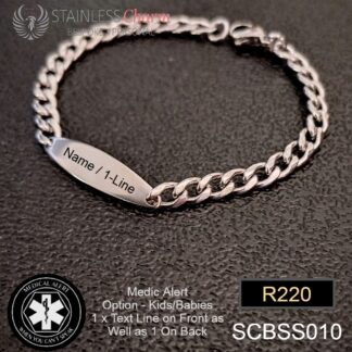 Stainless Steel Medical Alert Bracelet