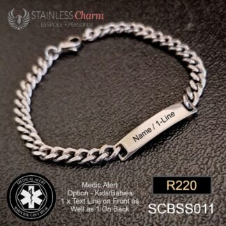 Stainless Steel Medical Alert Bracelet