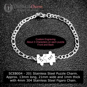 Stainless Steel Engraving Bracelet