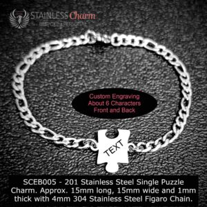 Stainless Steel Engraving Bracelet
