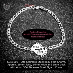 Stainless Steel Engraving Bracelet