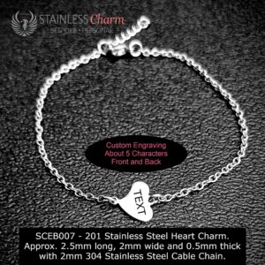 Stainless Steel Engraving Bracelet