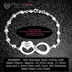 Stainless Steel Engraving Bracelet