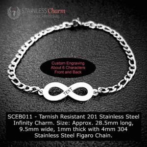 Stainless Steel Engraving Bracelet