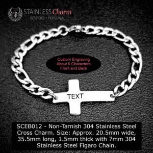 Stainless Steel Engraving Bracelet