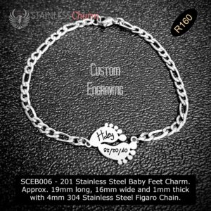 Stainless Steel Engraving Bracelet