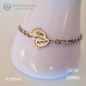 Stainless Steel Engraving Bracelet