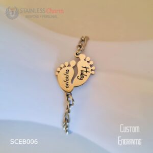 Stainless Steel Engraving Bracelet