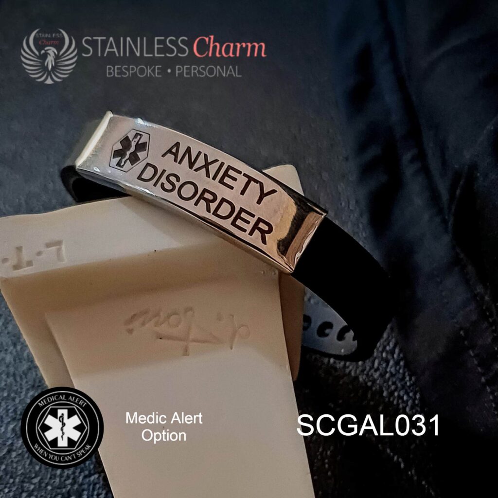 SCGAL031 - Silicone Medical Alert Bracelet