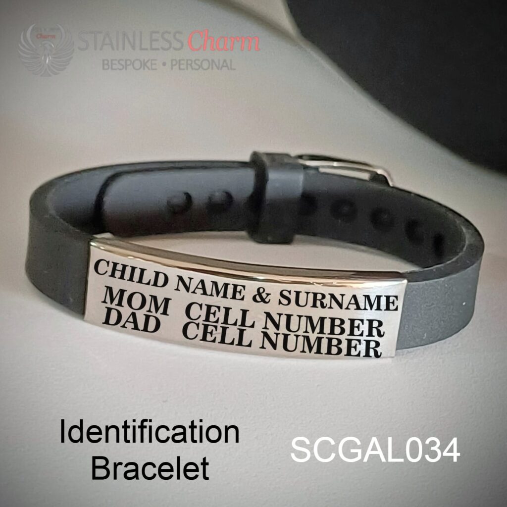 SCGAL034 - Silicone Medical Alert Bracelet