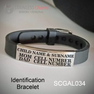 SCGAL034 - Silicone Medical Alert Bracelet