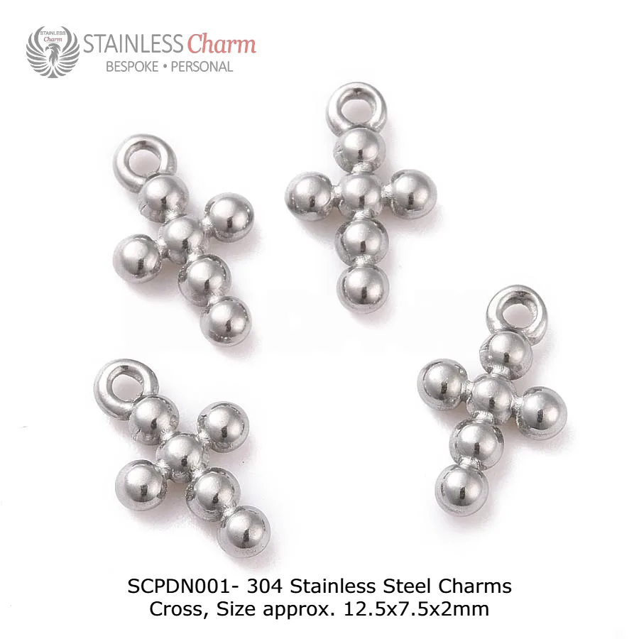 Cable Chain with Cross Pendant - SCPDN001 - Image 2