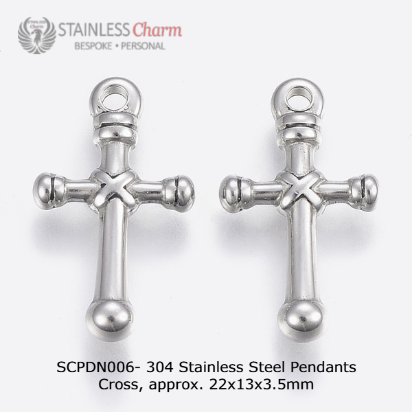 Cable Chain with Cross Pendant - SCPDN006 - Image 2