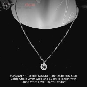 Stainless Steel Pendant Necklace