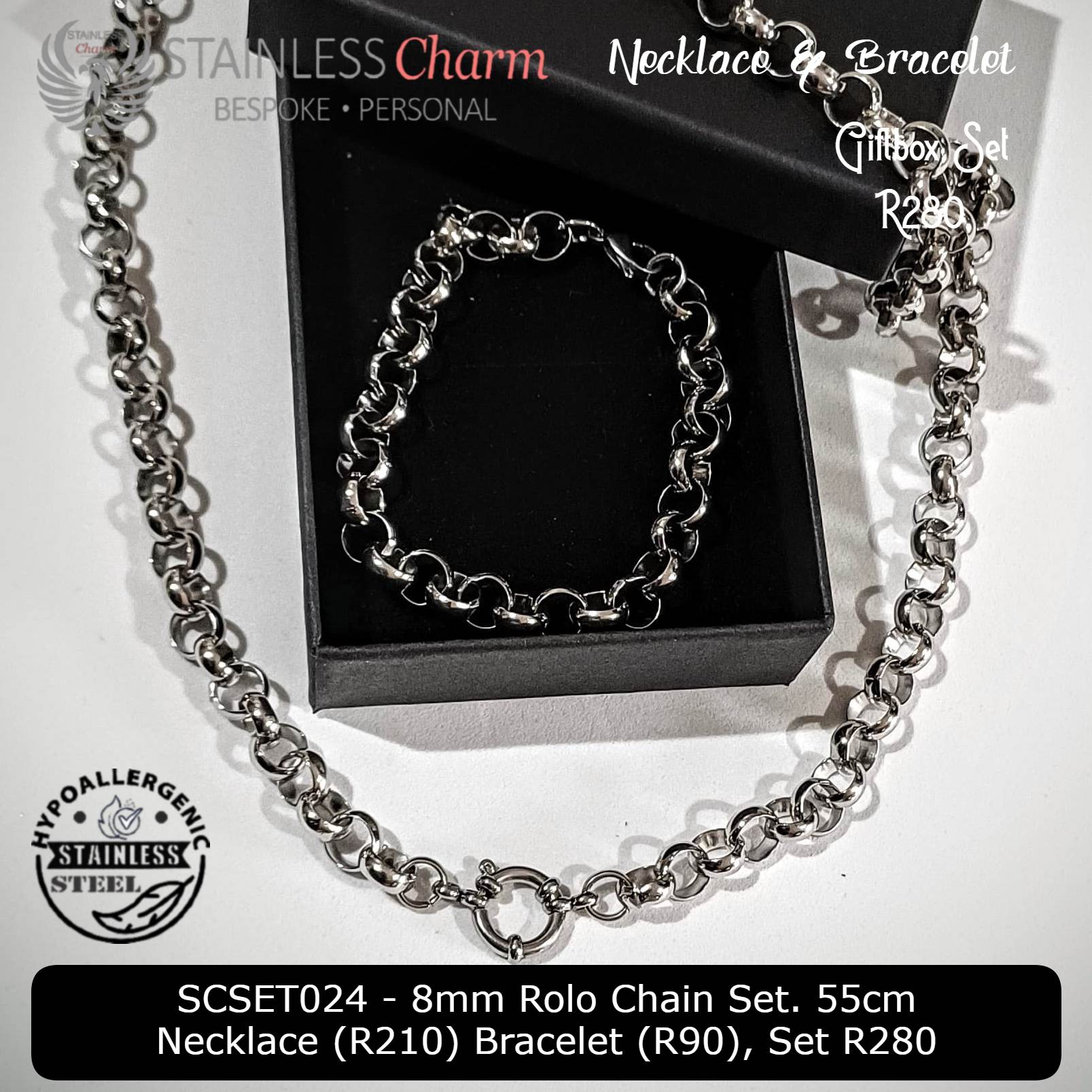 Stainless Steel Chain Set