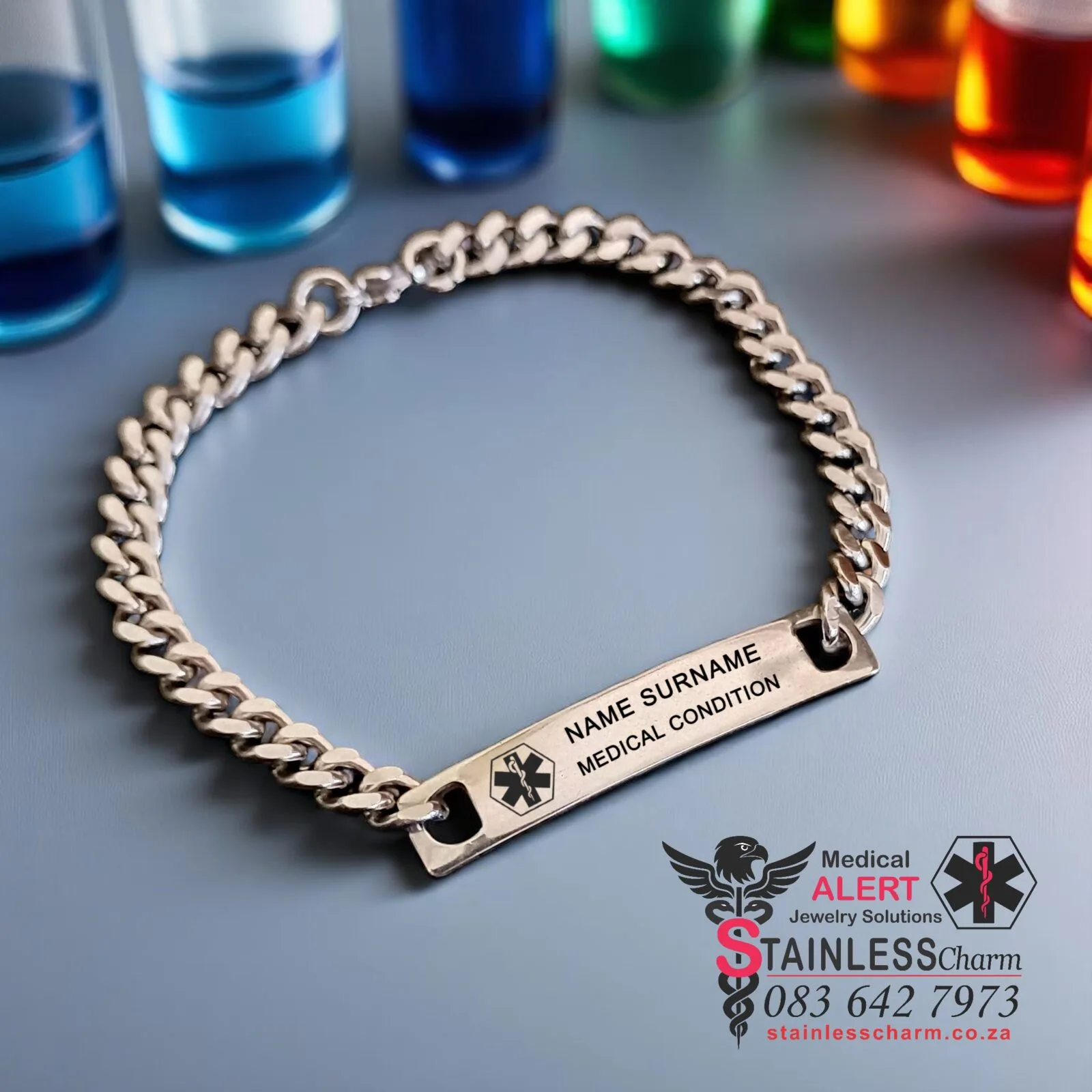Small Link ID Bracelet - SCBSS001 - Image 2